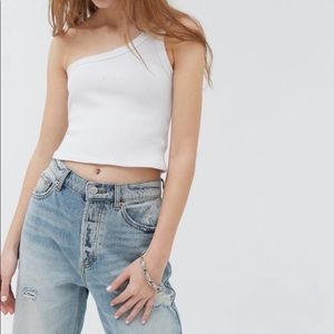 Urban Outfitters Ribbed One Shoulder Top